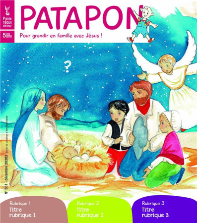 PATAPON DECEMBRE 2022 N 501 - UN NOEL DE DOUCEUR - EDITION ILLUSTREE - COLLECTIF - NC