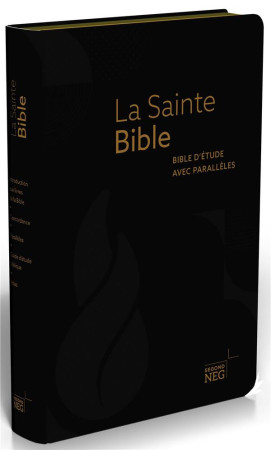 BIBLE D'ETUDE NEG A PARALLELES - COUVERTURE SOUPLE, FIBROCUIR NOIR - SEGOND NEG - MAISON BIBLE