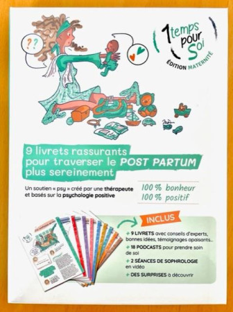 1 TEMPS POUR SOI MATERNITE - LE COFFRET QUI APPRIVOISE LE POST PARTUM - DE FOUCAULD R. - HEURES POUR