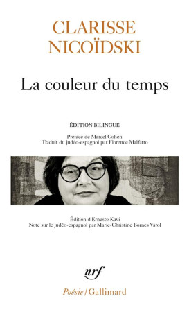 COULEUR DU TEMPS (LA) - NICOIDSKI CLARISSE - GALLIMARD