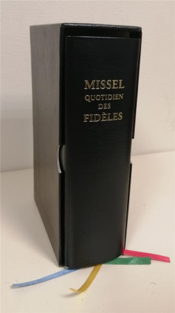 MISSEL QUOTIDIEN DES FIDELES - NOIR (3E EDITION) - ABBE DANIEL JOLY - CLOVIS