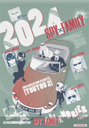 SPY X FAMILY : CALENDRIER (EDITION 2024) - ENDO, TATSUYA  - NC