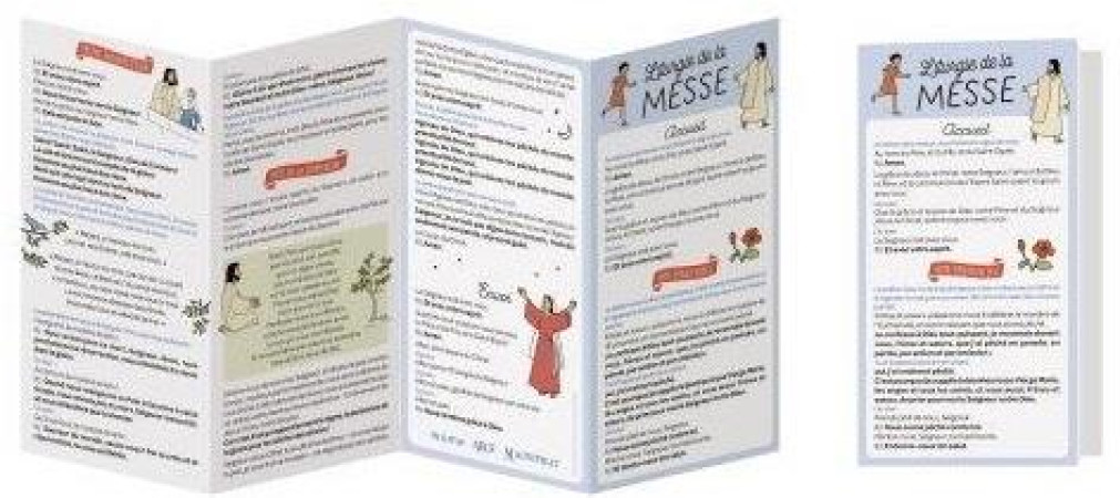 PACK DE 15 EX DEPLIANTS ORDINAIRE DE LA MESSE - JEUNESSE - XXX - DESCLEE