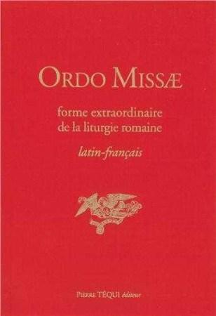 ORDO MISSAE  -  LATIN/FRANCAIS - BIENHEUREUX JEAN XXI - TEQUI