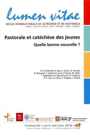 PASTORALE ET CATECHESE DES JEUNES : QUELLE BOONE NOUVELLE ? - XXX - NC