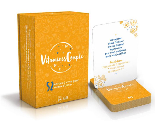 CARTES VITAMINES COUPLE : 52 CARTES A VIVRE POUR MIEUX S-AIMER - MICHEL MARTIN-PREVEL - NC