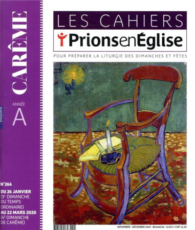 CAHIERS PRIONS EN EGLISE NO 266 / NOVEMBRE-DECEMBRE 2019 - COLLECTIF AUTEURS - NC