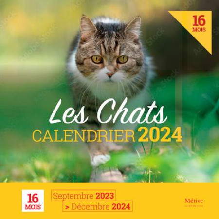 CALENDRIER DES CHATS (EDITION 2024) - XXX - METIVE