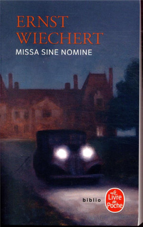 MISSA SINE NOMINE - WIECHERT, ERNST - NC