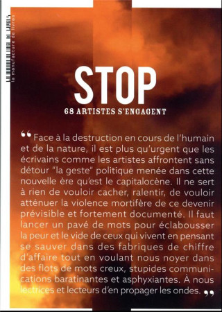 STOP - UNE AVENTURE COLLECTIVE - BORDACARRE OLIVIER - MANUFACTURE LIV