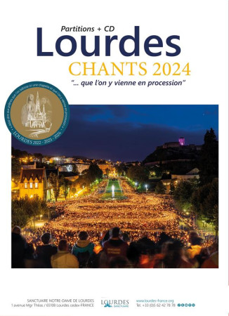 LIVRE-CD : LOURDES : CHANTS 2024 ... QUE L-ON Y VIENNE EN PROCESSION - AUDIO - RAVELLI ISAIA - BAYARD MUSIQUE