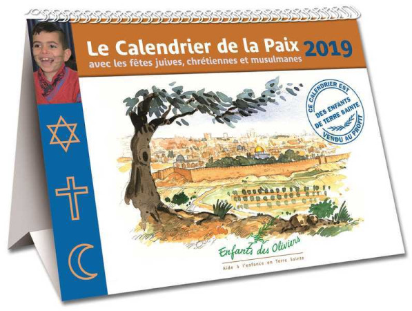 CALENDRIER DE LA PAIX / 2019 -  Enfants des Oliviers - AQUARAILES