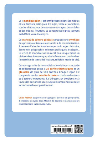 COMPRENDRE LA MONDIALISATION EN 10 LECONS. 3E EDITION MISE A JOUR - Gilles Ardinat - ELLIPSES