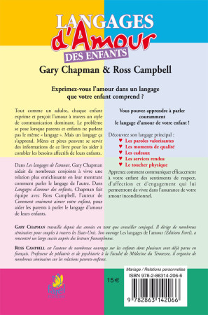 LANGAGES D-AMOUR DES ENFANTS - Ross CAMPBELL - FAREL