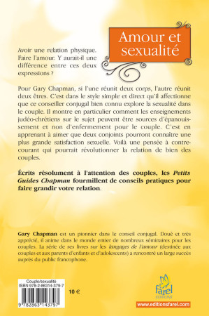 AMOUR ET SEXUALITE - Gary Chapman - FAREL