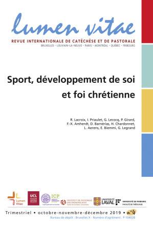 SPORT, DEVELOPPEMENT DE SOI ET FOI CHRETIENNE -  Collectif - LUMEN VITAE