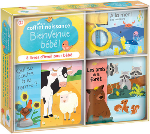 MON COFFRET NAISSANCE - 3 LIVRES D-EVEIL - Corinne Delporte - CRACKBOOM