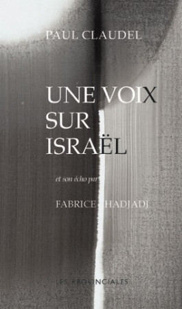 UNE VOIX SUR ISRAEL - Paul Claudel - PROVINCIALES