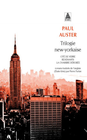 TRILOGIE NEW-YORKAISE - Auster Paul - Actes Sud