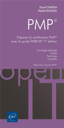 PMP  - PREPARER LA CERTIFICATION PMP  AVEC LE GUIDE PMBOK  7E EDITION - DAVID CHAPLIN - ENI