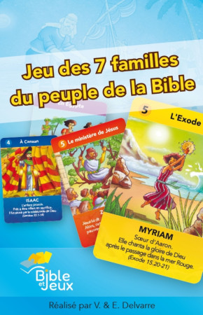 JEU DES 7 FAMILLES DU PEUPLE DE LA BIBLE -  E. Delvarre  - CLC FRANCE