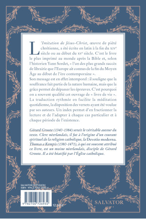 IMITATION DE JESUS-CHRIST (L') -  Thomas A Kempis - SALVATOR