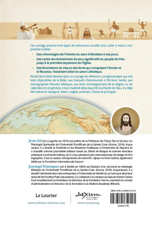 PORTAIL DE LA BIBLE - CHRONOLOGIES, CARTES ET ILLUSTRATIONS POUR CHAQUE LIVRE - EDITION ILLUSTREE - Jésus Gil - LAURIER