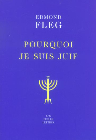 POURQUOI JE SUIS JUIF - FLEG/WERNDORFER - BELLES LETTRES